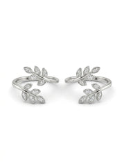 Elegant vine silver toerings for women