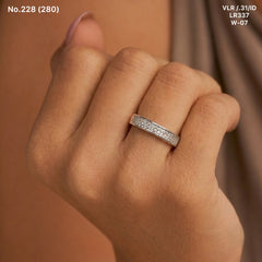 Silver shine ring for women