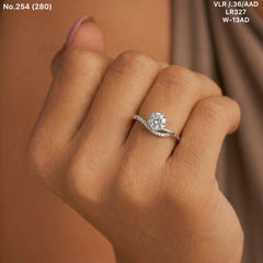Ravya silver shine ring for women