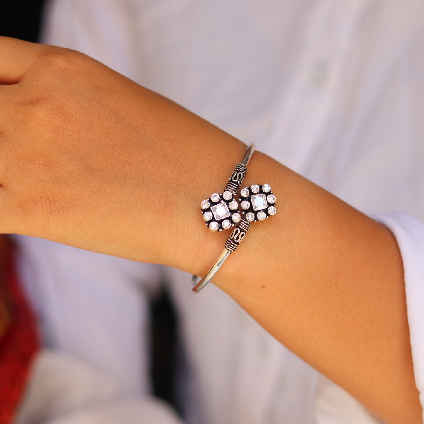 Silver Kada for Women - V One Jewellery