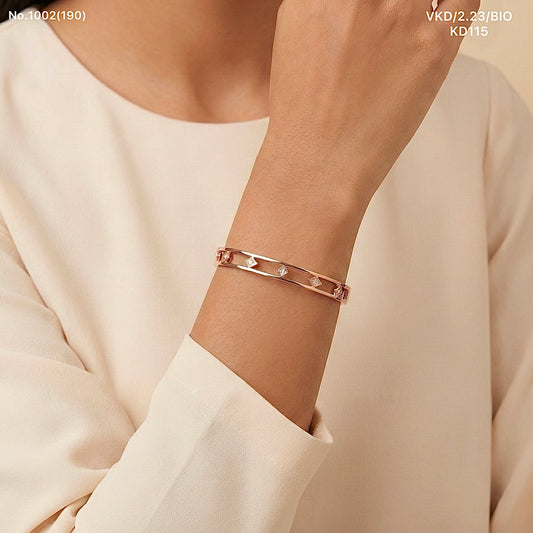 Zariya Silver Kada for women