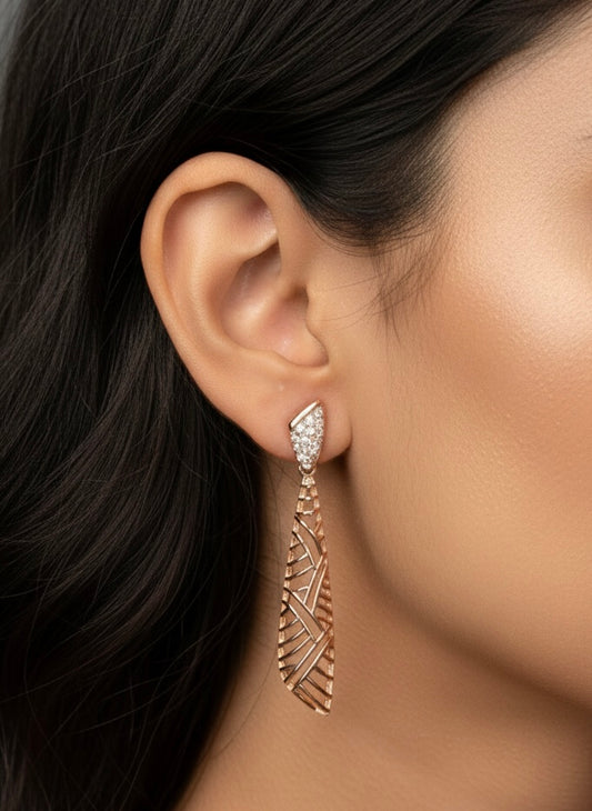 Diasoft silver earrings