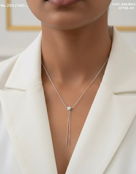 Staraura charm silver chain pendant
