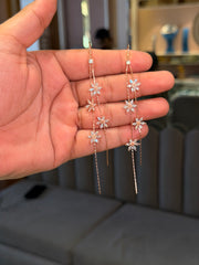 Bloomline silver earrings