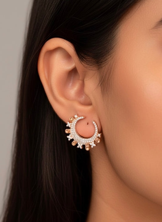 Luna Glow silver Stud