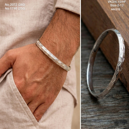 Elite forge silver kada for men