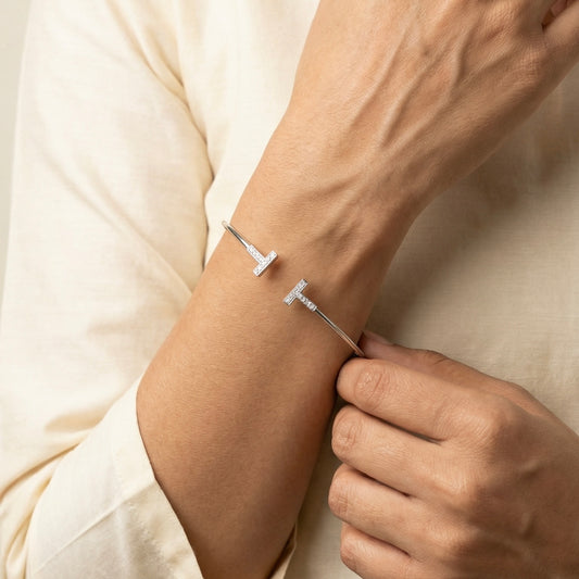 Rishika silver kada for women