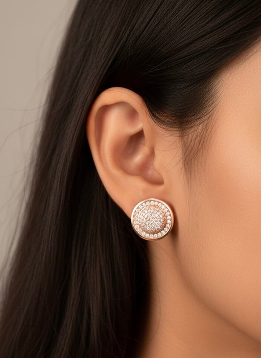 Aria Lustre silver Stud