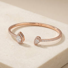 Majestic dew silver kada for women