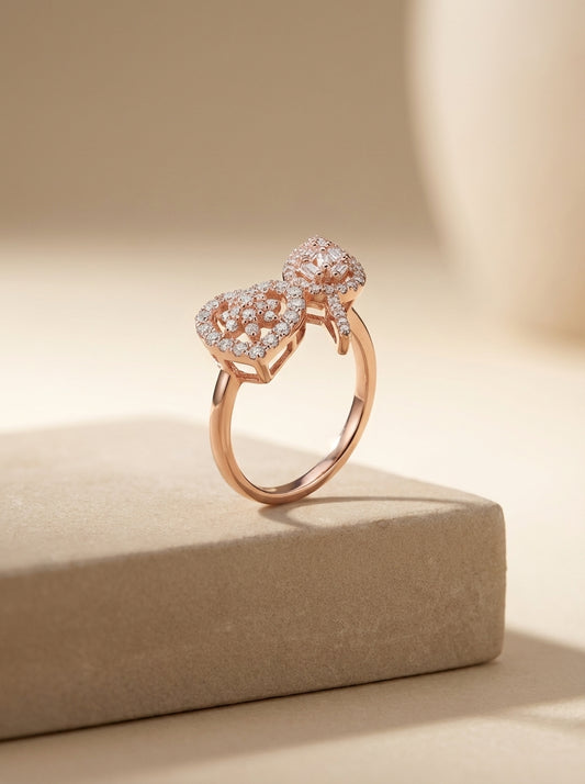 Silver radiance ring for women