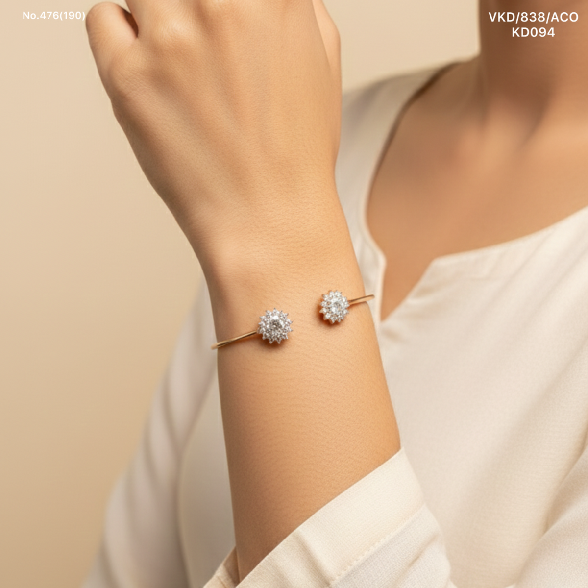 Ira silver kada for women