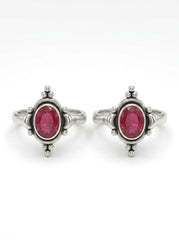 Sweet blossom silver toerings for women