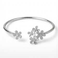 Garden spark silver kada for women