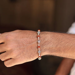 Silver Rudraksha Bracelet by V One Jewellery