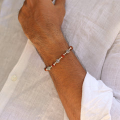 Silver Rudraksha Bracelet by V One Jewellery
