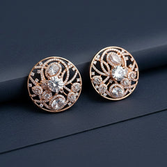 Celestine circle sliver earrings