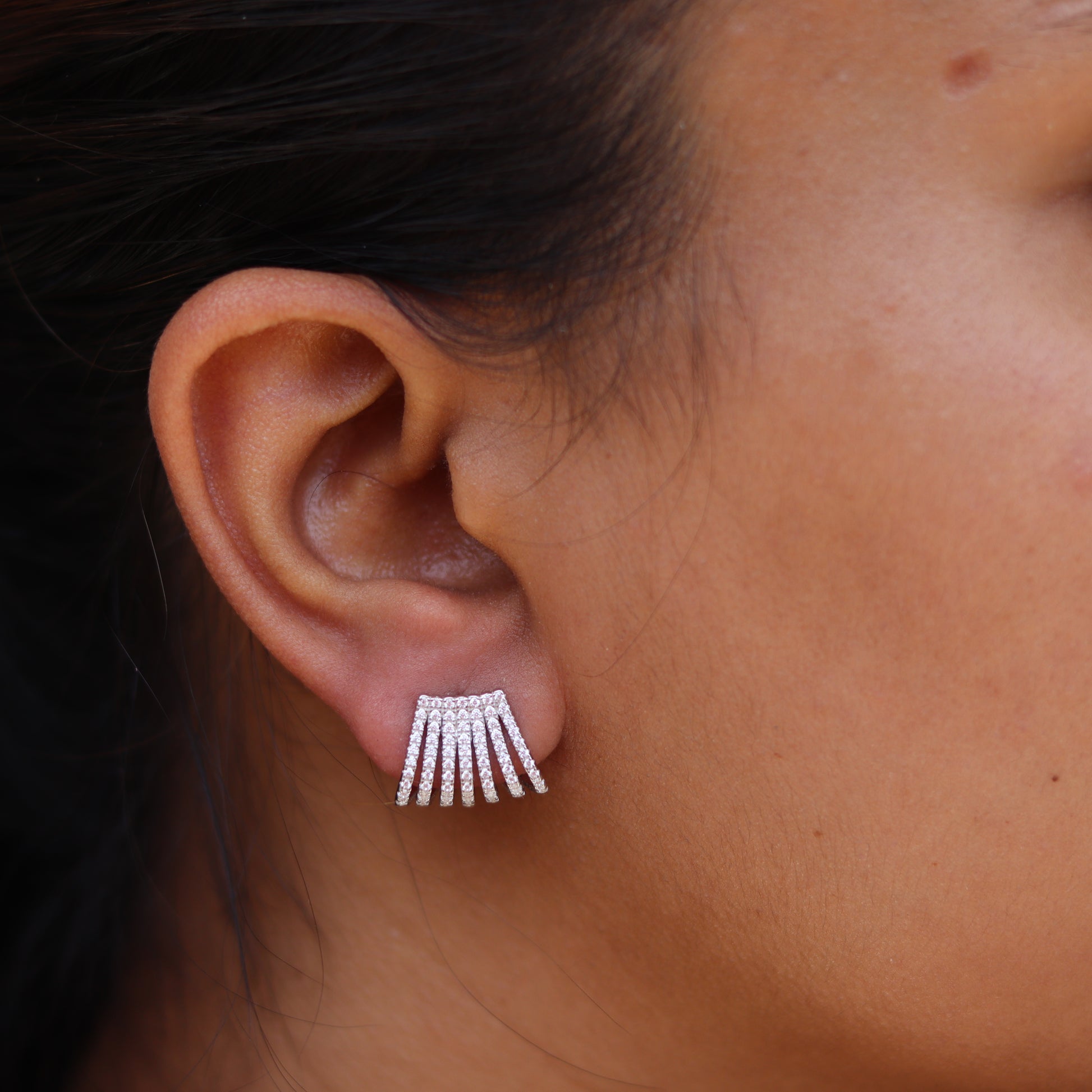 Silver Earrings for Women by V One Jewellery