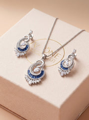 Shruti silver pendant set for women