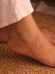 Infinite Elegance 925 Silver Payal for women