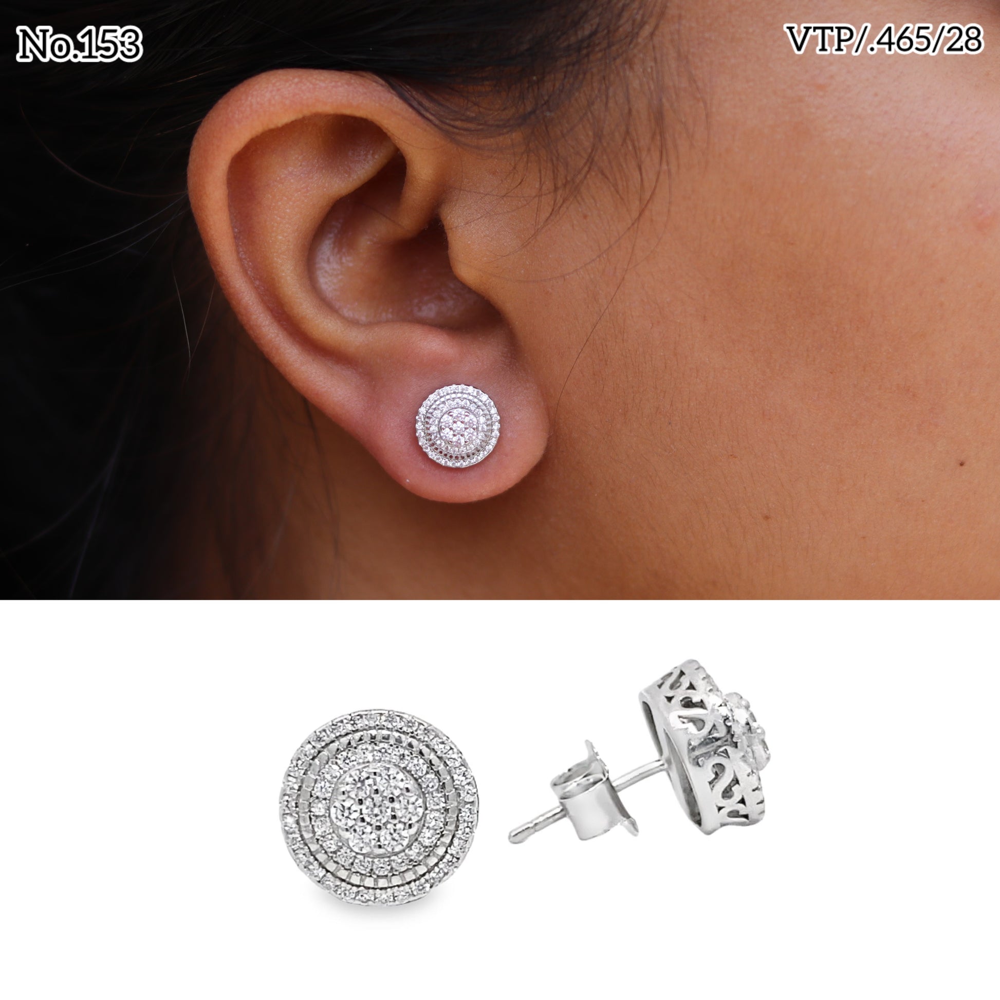 Silver Earrings for Women by V One Jewellery