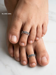 Rosella silver toerings for women