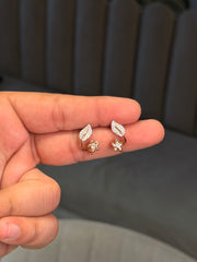 Petal radiance silver stud