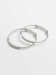 Ckassic Silver beaded kids Kada
