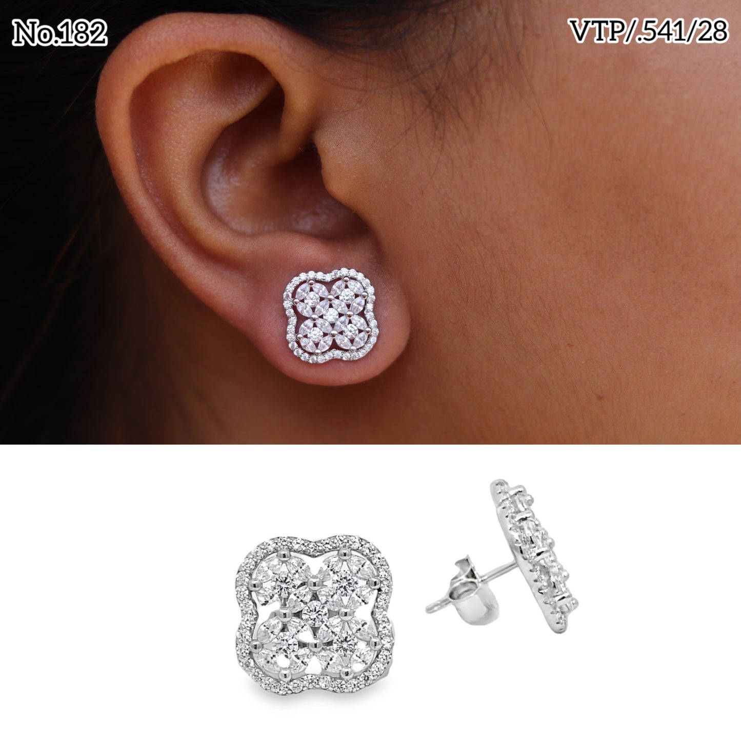 Silver Earrings for Women by V One Jewellery