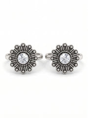 Wildflower silver toerings for women