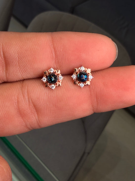 Avya spark silver stud