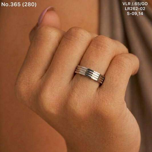 Soft shine silver ring for women