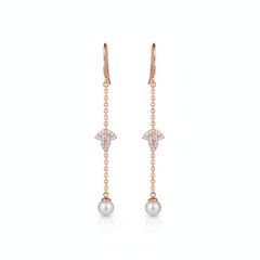 Elite glow silver earrings