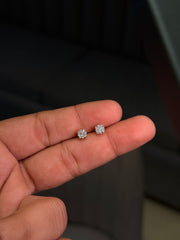 Tiny spark silver stud