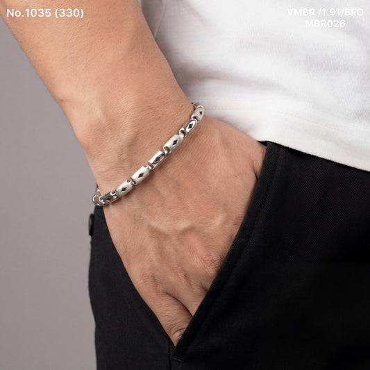 Ashva men’s silver bracelet