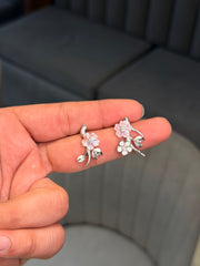 Zivara bloom silver earrings