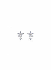 Aarvi bloom silver stud