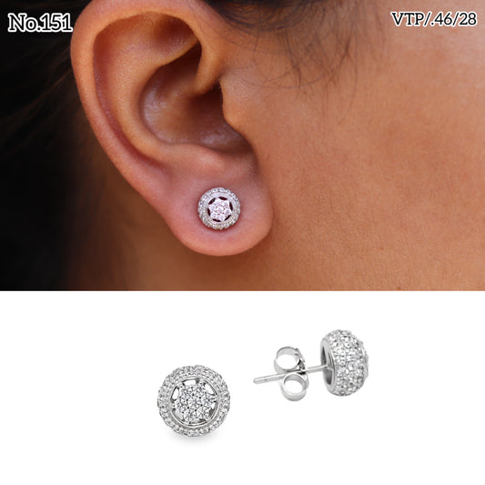 Silver Earrings for Women by V One Jewellery