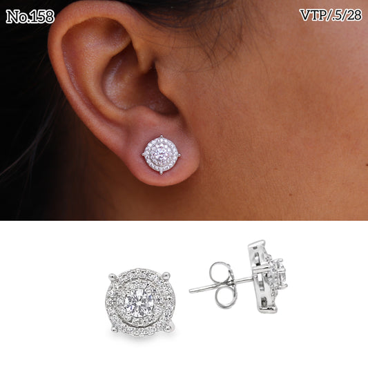 Silver Earrings for Women by V One Jewellery