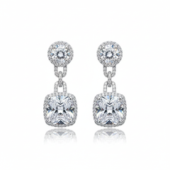 Aaradhya silver earrings
