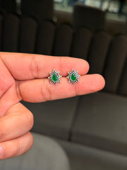 Bloom drop silver stud