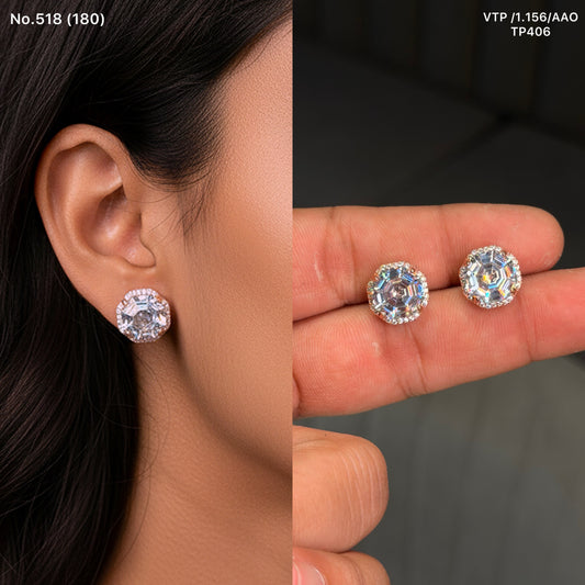 Royal diamond silver stud