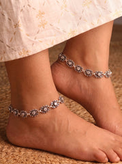 Silver queen heavy Payal for women