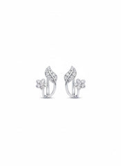 Petal vine silver stud