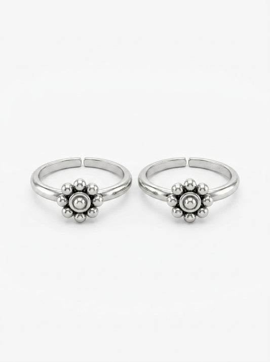 Daisy dew silver toerings for women