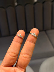 Royal fern silver toerings for women