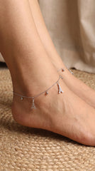 Silver Eiffel Tower Charms Payal