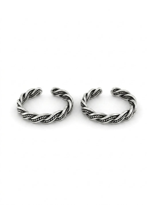 Dream loop silver toerings for women