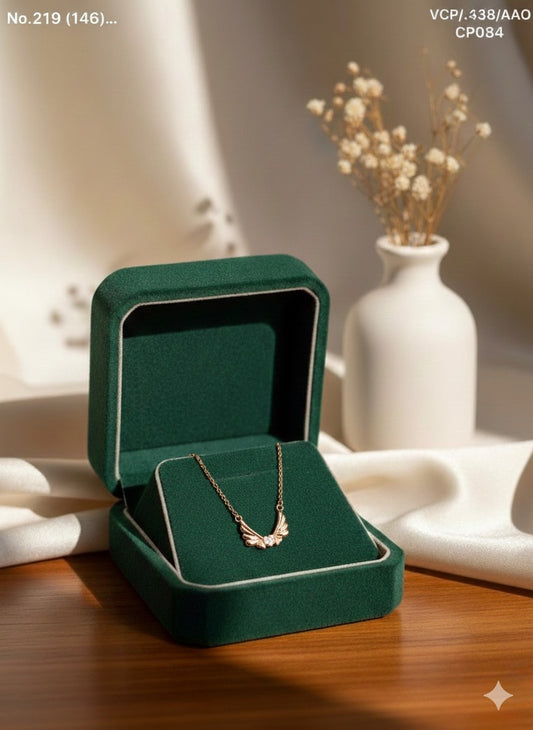 Heaven’s whisper silver chain pendant