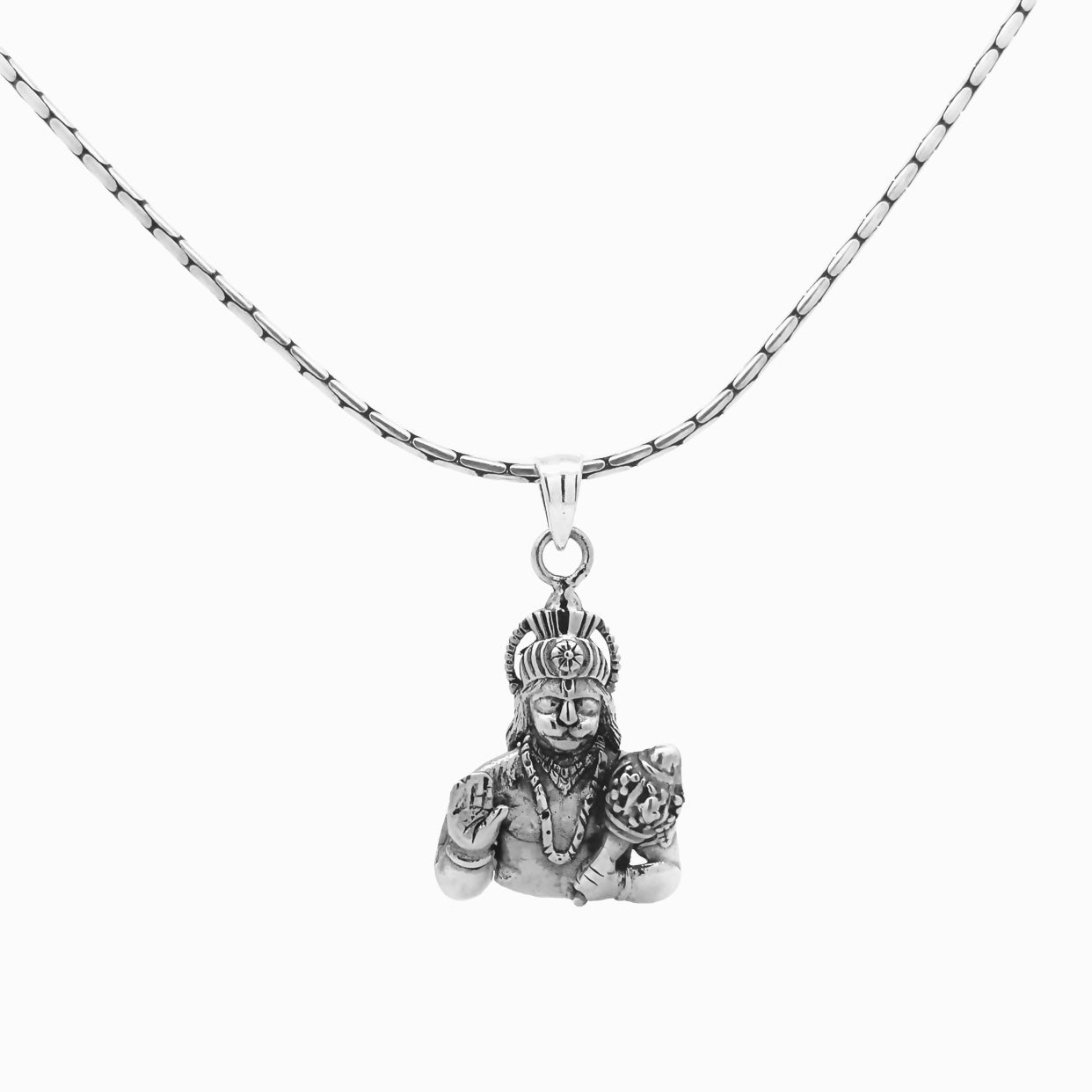 Blessed Hanuman Silver Pendant