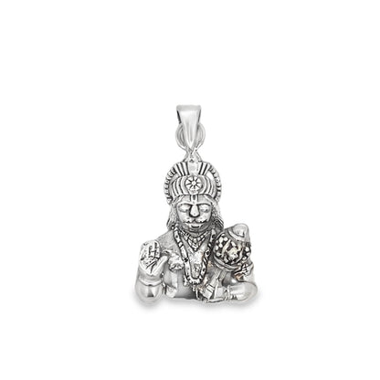 Blessed Hanuman Silver Pendant